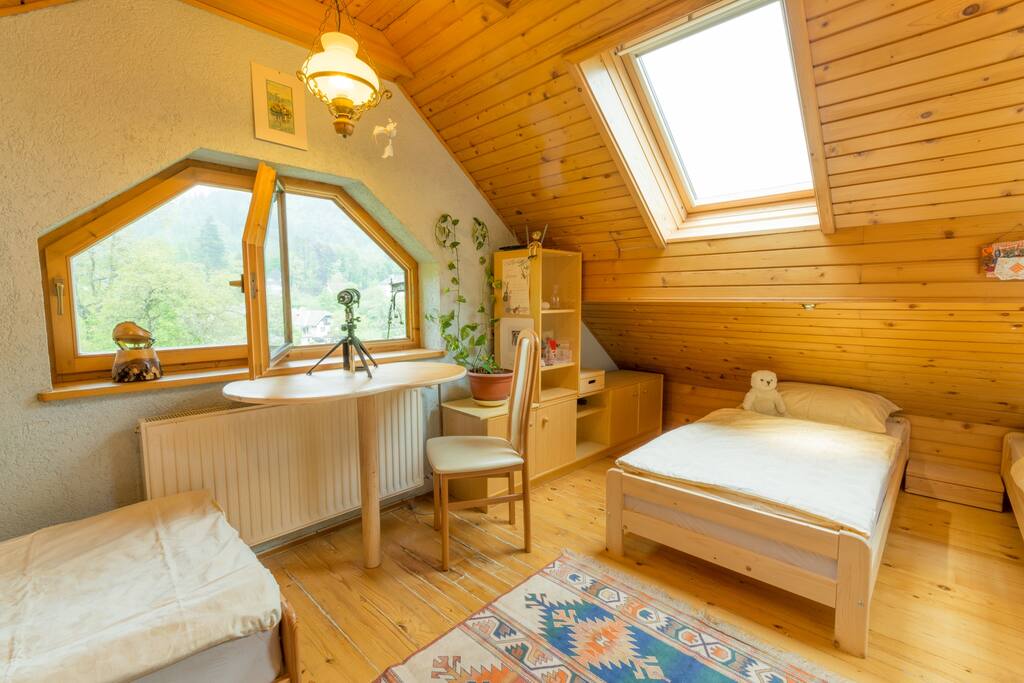 bedroom suite Laura view with a telescope