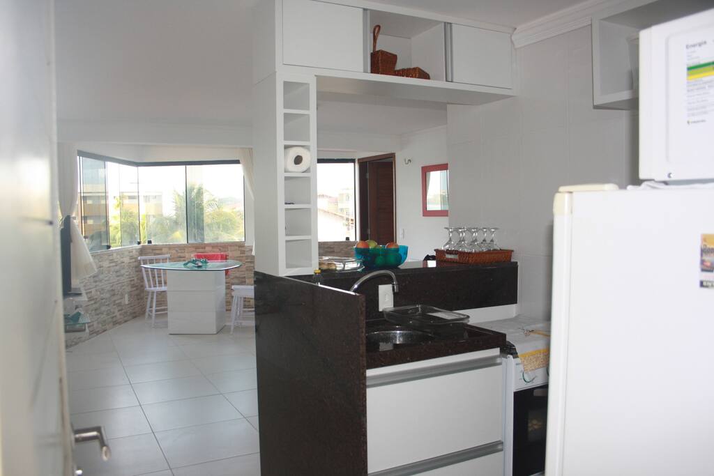 Cozinha funcional e Sala