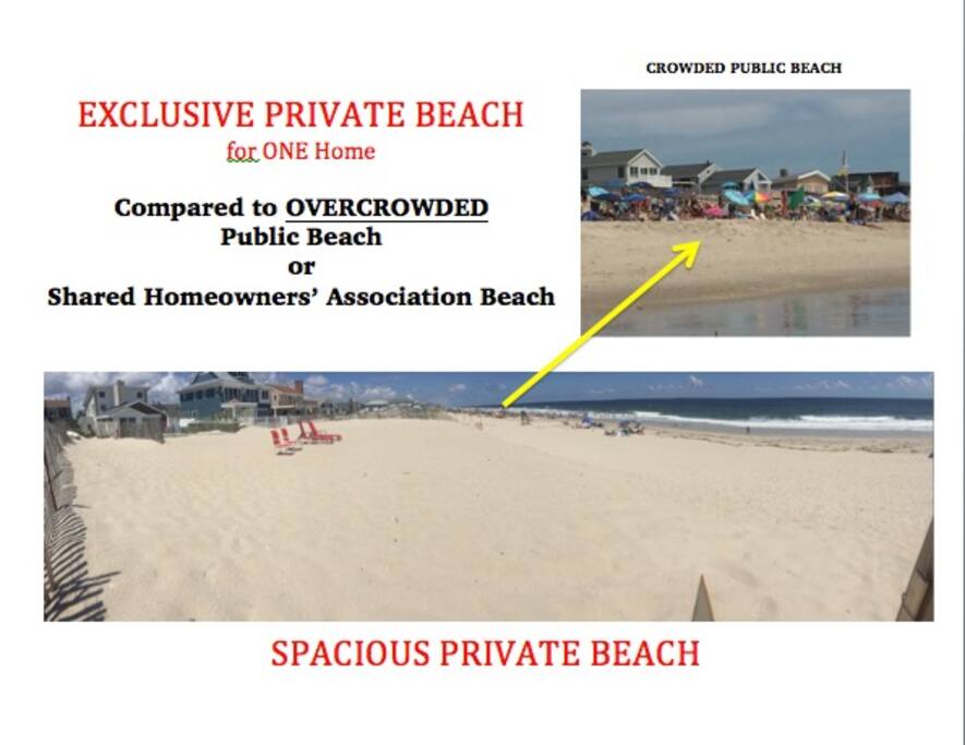 Exclusive private beach!