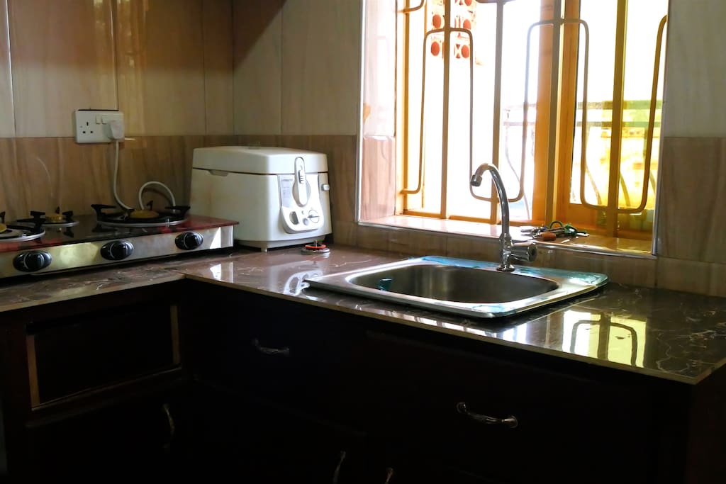 Our kitchens are equipped with Deep-friers and gas cookers ready to use