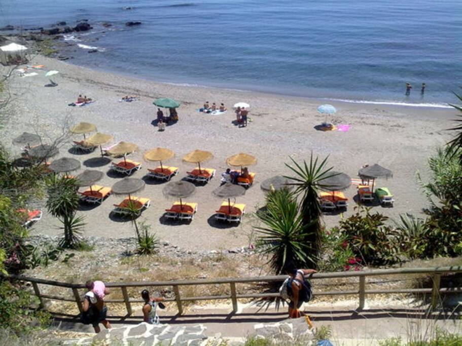 Acceso a la playa
