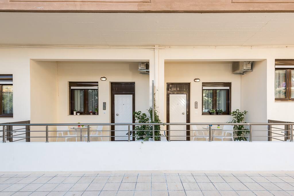 Entrance patio