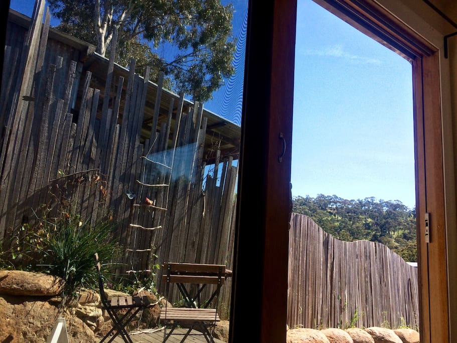 Your outlook lying in bed.