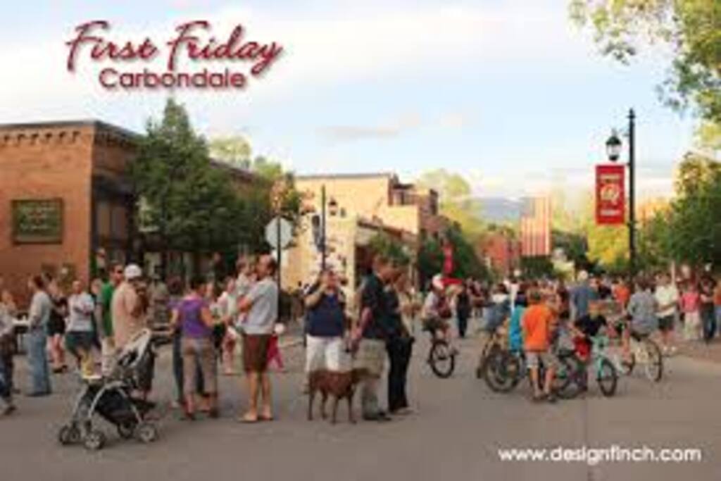 First Friday -- walk or ride!