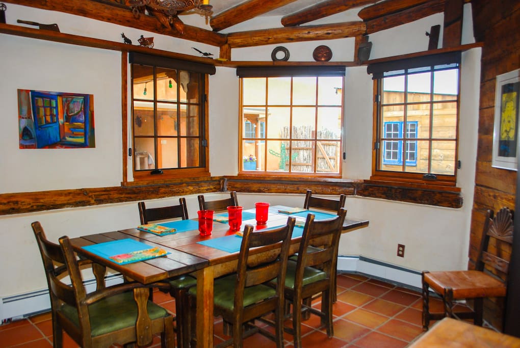 Dining and fenced Courtyard