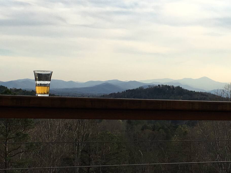 Dusk view from deck