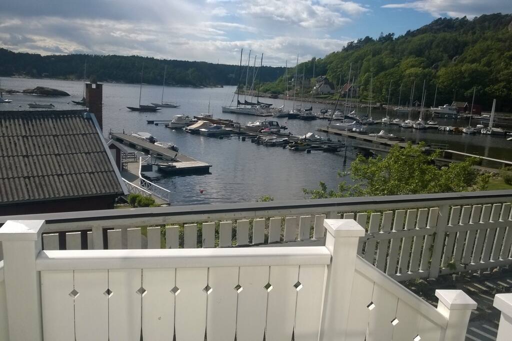 Utsikt fra verandaen