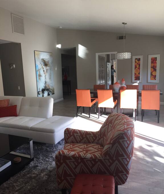 Living Room to Dining Room View