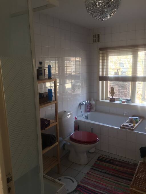 Lovely and complete bathroom with bath and separate shower