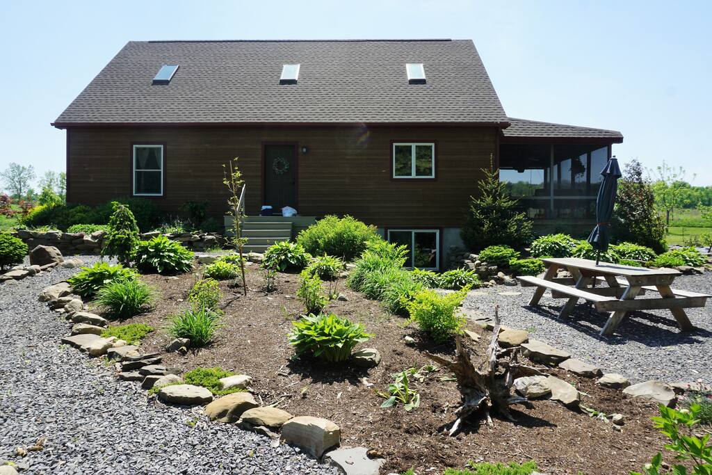 Front gardens & picnic table