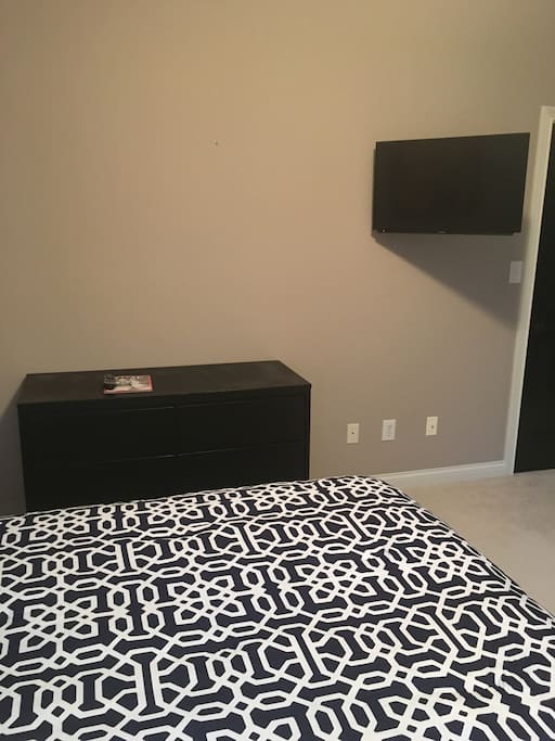 Dresser and flat screen TV