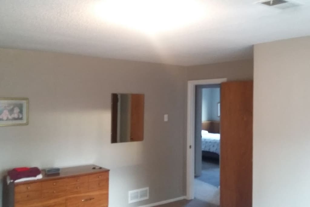Closet with dresser
