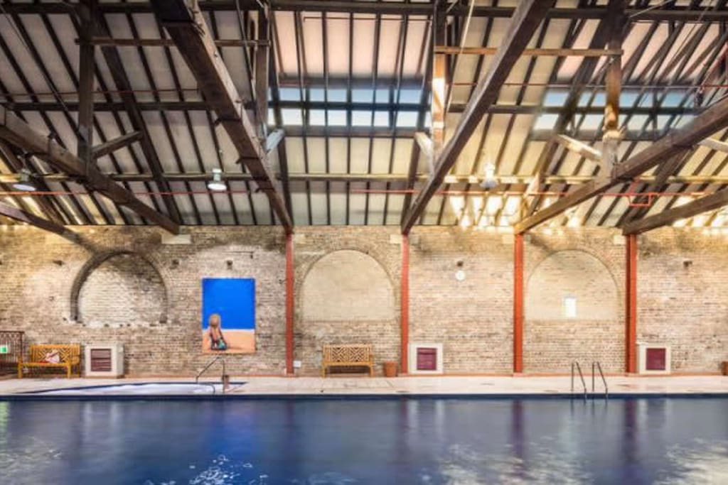 This is the pool area with a spa, sauna and gym.