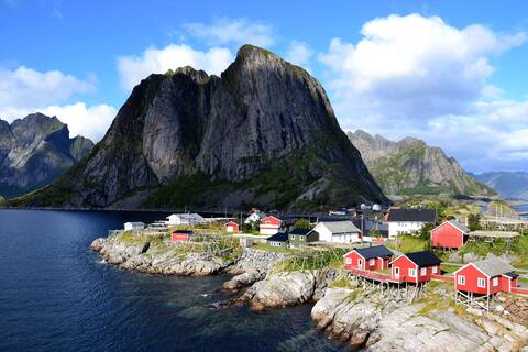 The historical Manor House in Hamnøy Reine Lofoten