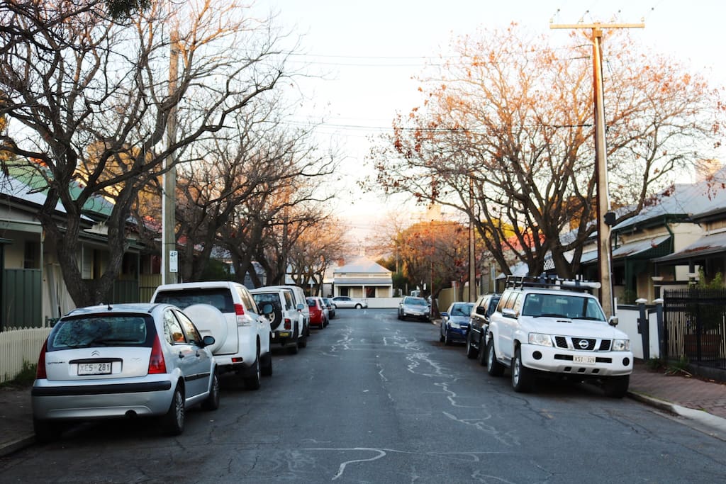 Quiet street with plenty of parking