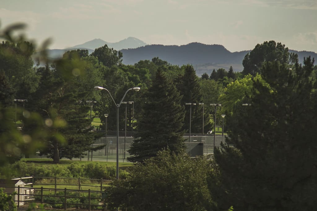 View of longs peak from my balcony
