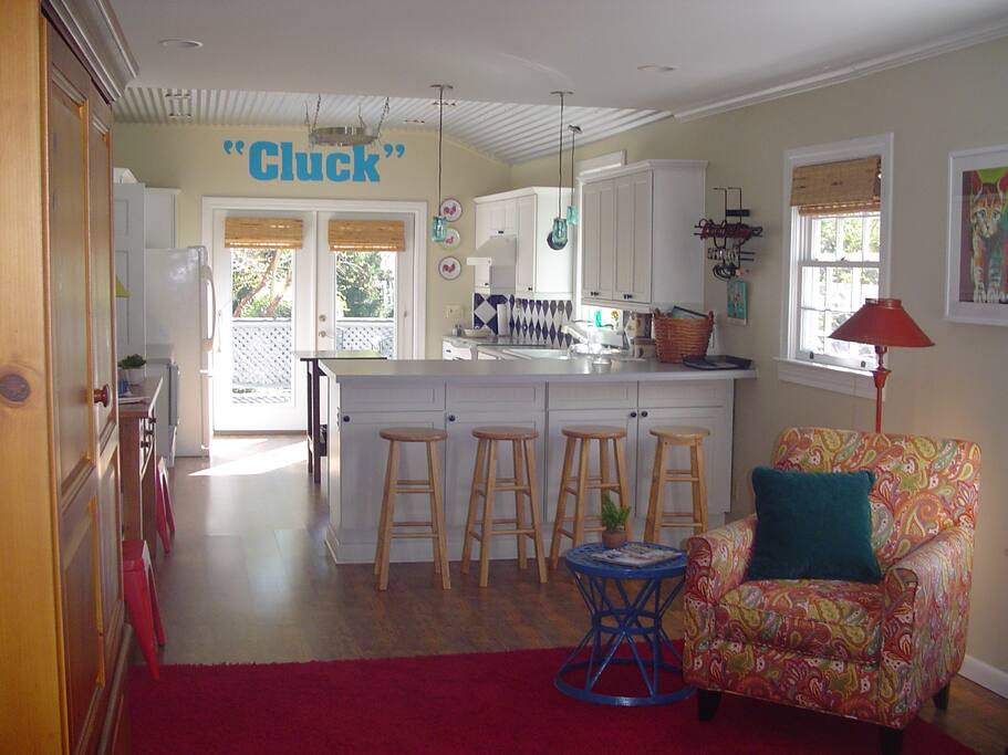 View from front door.
Kitchen/Den