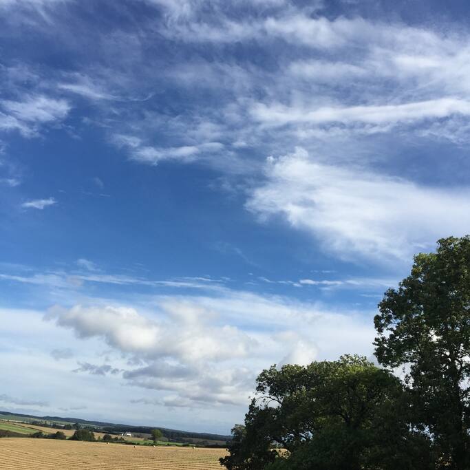 Beautiful views of Perthshire hills