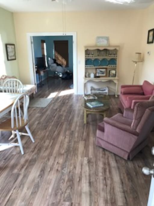 Right side of living area from front door.