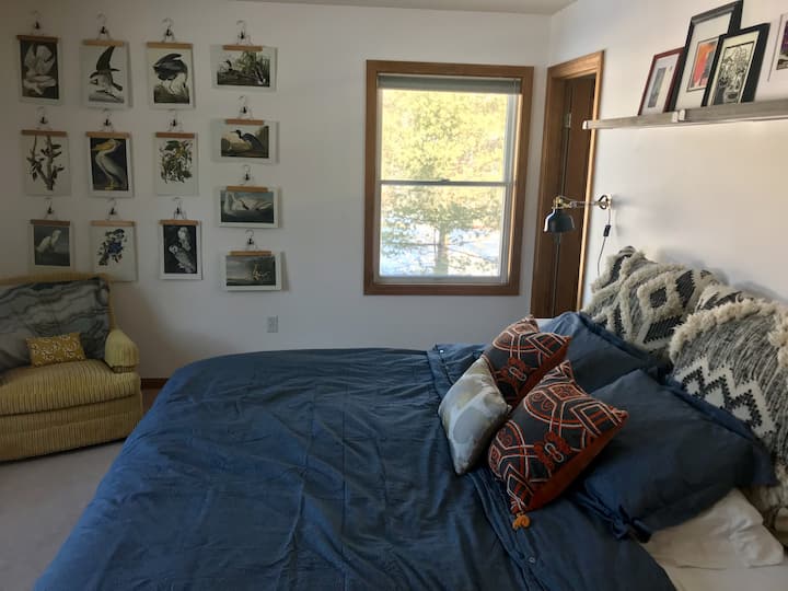 Master bedroom with king bed