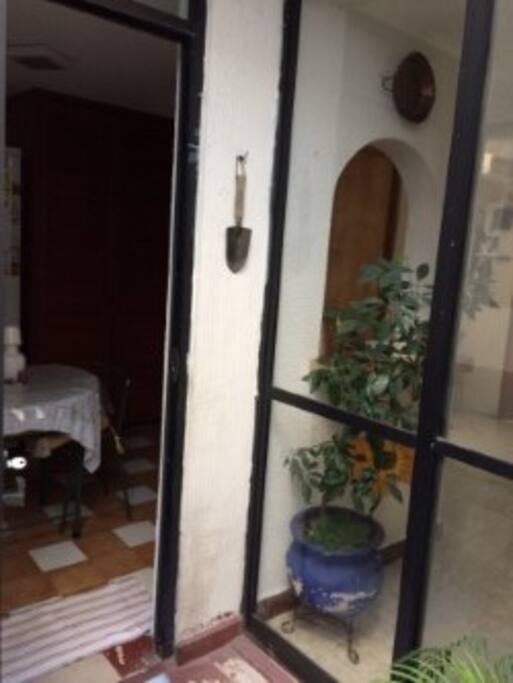 acceso de comedor a patio trasero