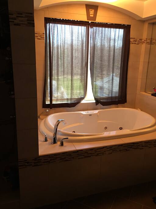 Master bathroom jacuzzi tub