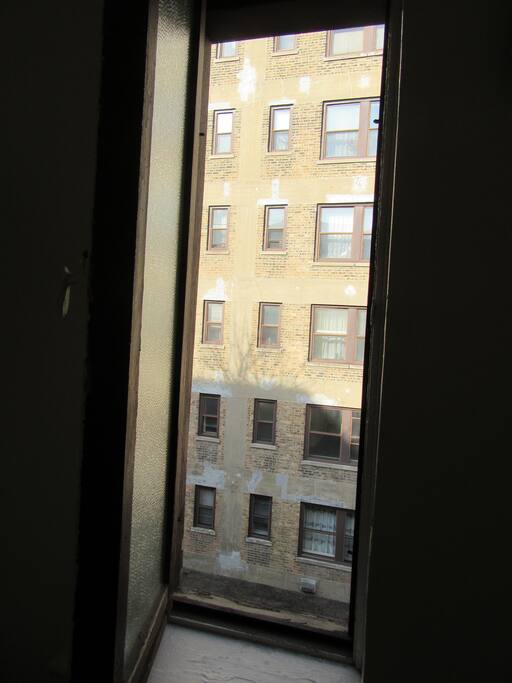 view from kitchen window