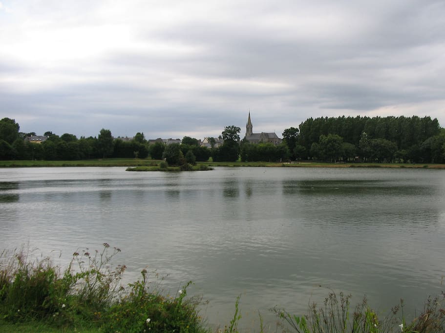 Beautiful lake at nearby Langourla