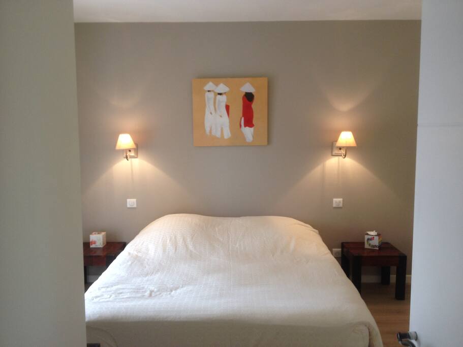 Television et lecteur DVD, lit 160 cm