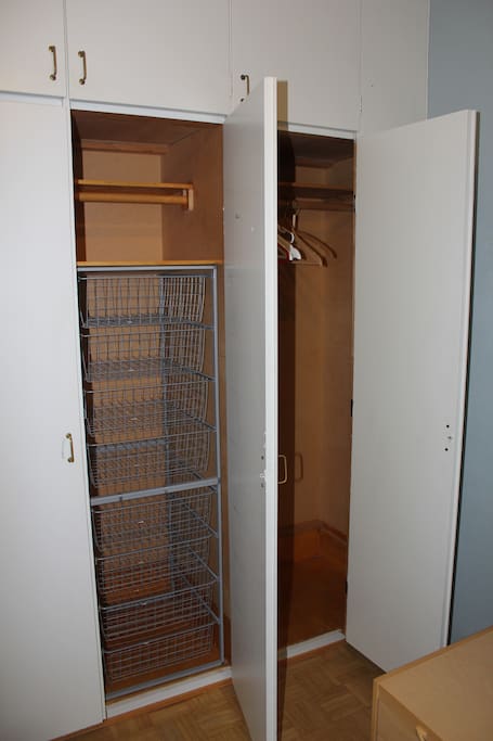 Wardrobe for use (we have also our stuff in the other wardrobe)