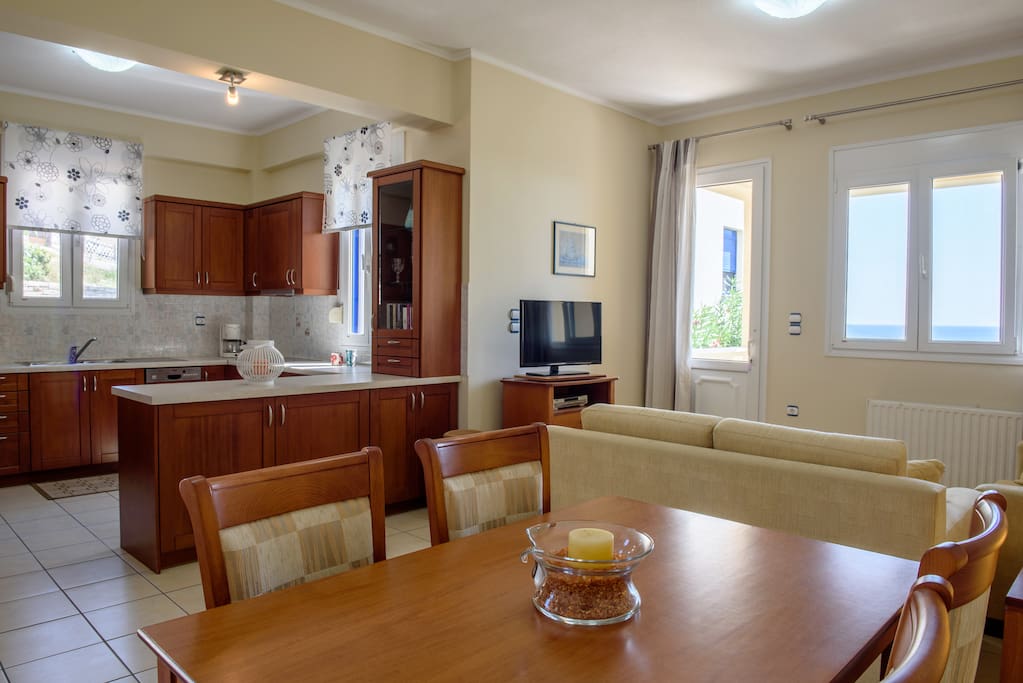 living room kitchen