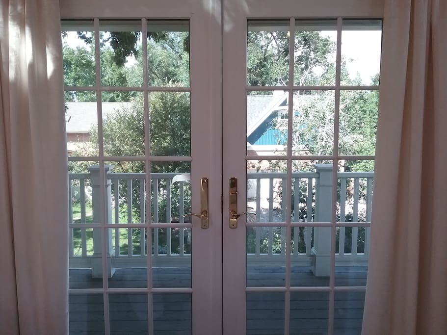 View through Balcony doors