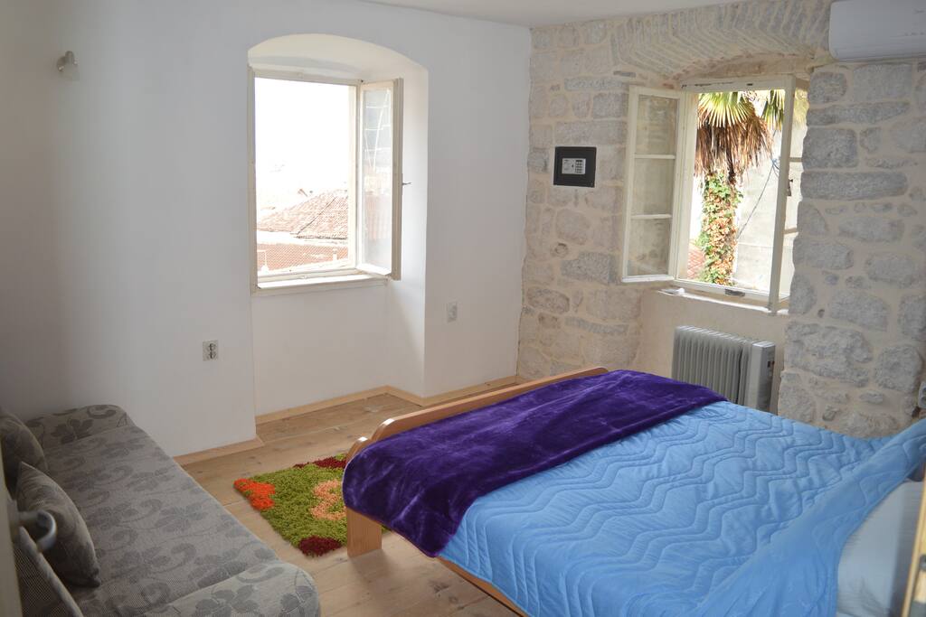 Main bedroom, light and airy, double bed with views