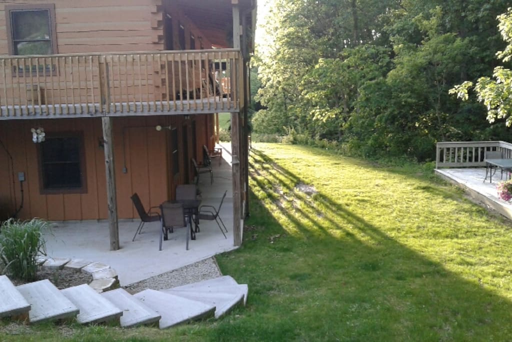 Outside lounging area