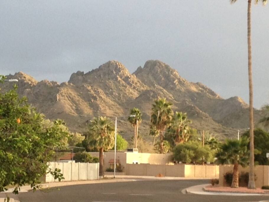 Hiking trails blocks away