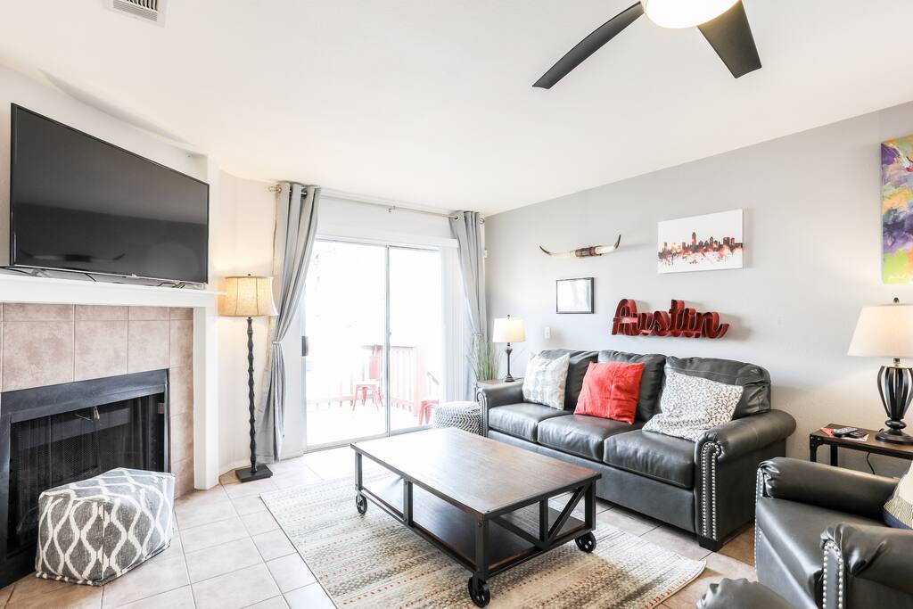 Convenient access to the grill and patio for that ideal BBQ.