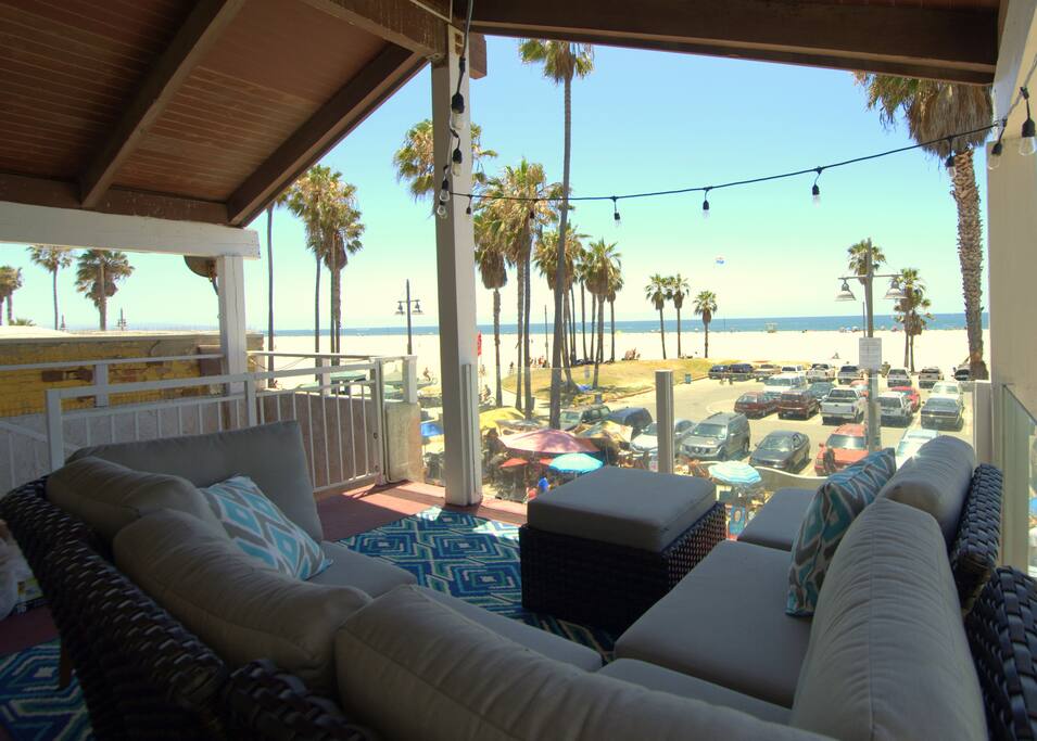 You'll love hanging out here on the balcony and watching the world go by! Grill now available!