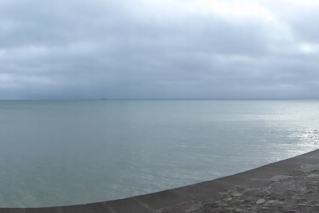 la mer, devant lamaison