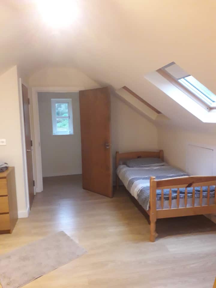 Bedroom with ensuite above the games annexe