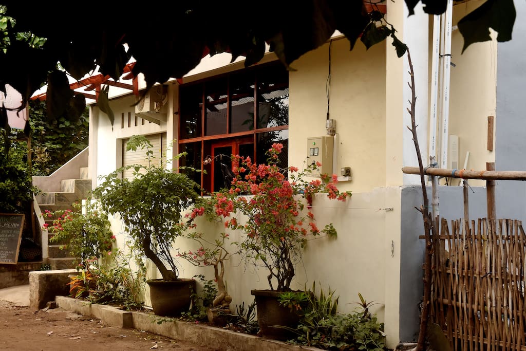 A view of the building from outside