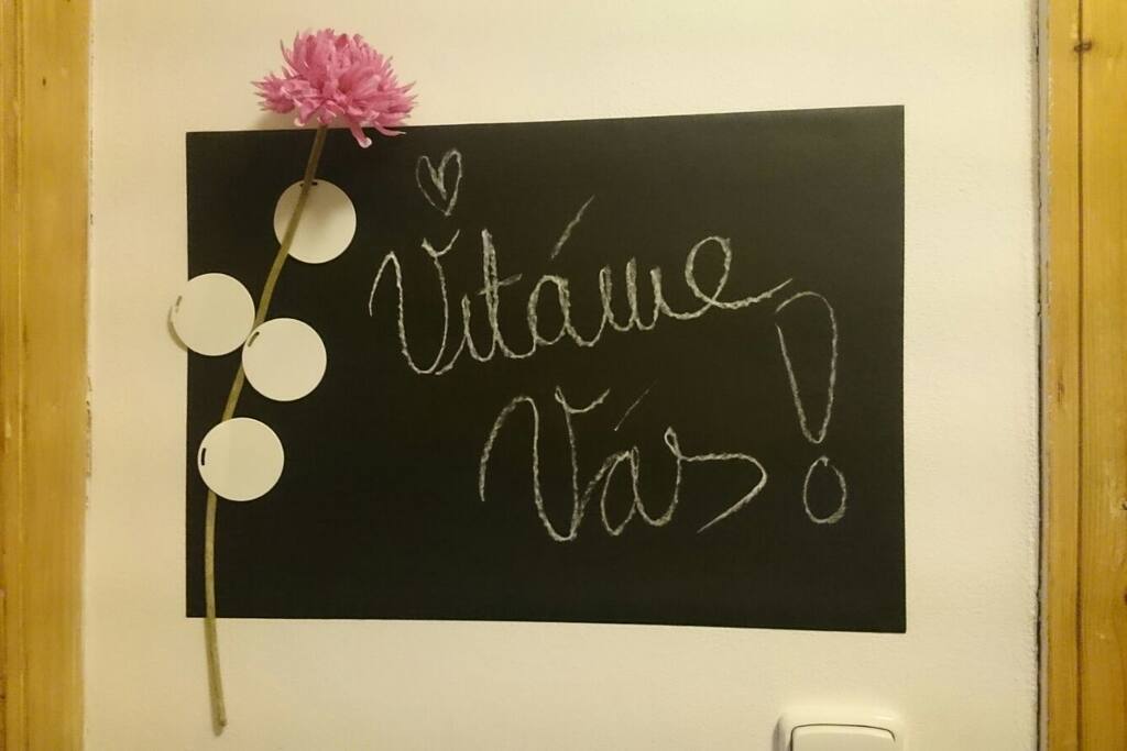 Czech for "Welcome"