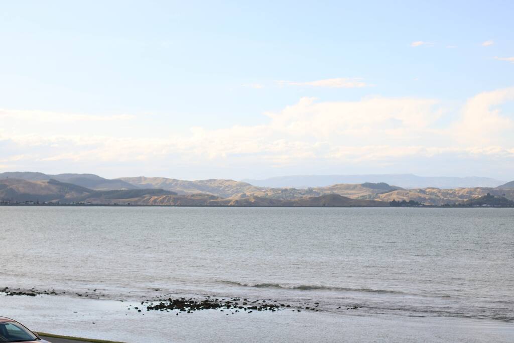 Spectacular views across the sea to the rangers