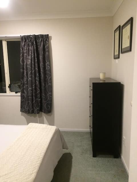 Medium sized room with double bed