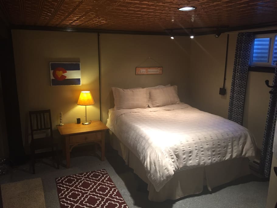 Comfortable Queen size bed.