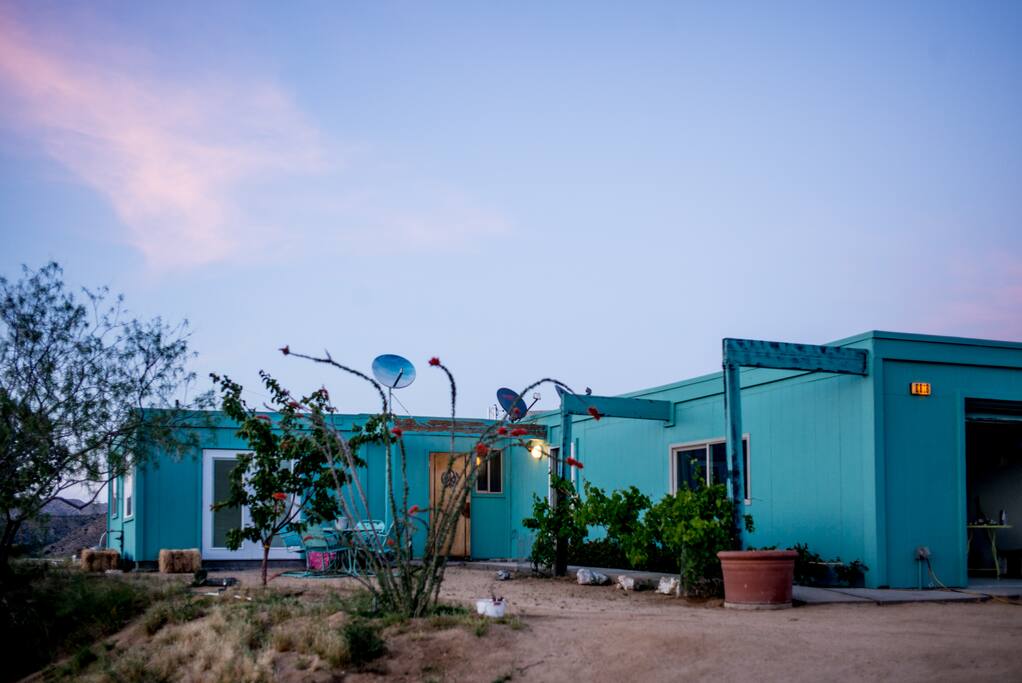Main house where guests share bathroom and kitchen.