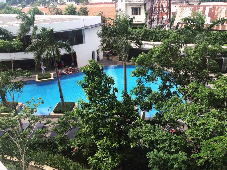 Our beautiful view from balcony at living room.