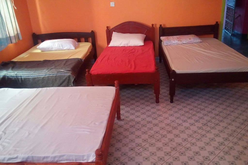 Beds at the master bedroom!