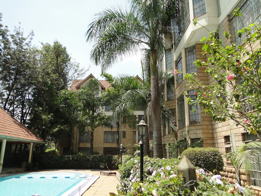 Lush Gardens and swimming pool Area great for a little RnR