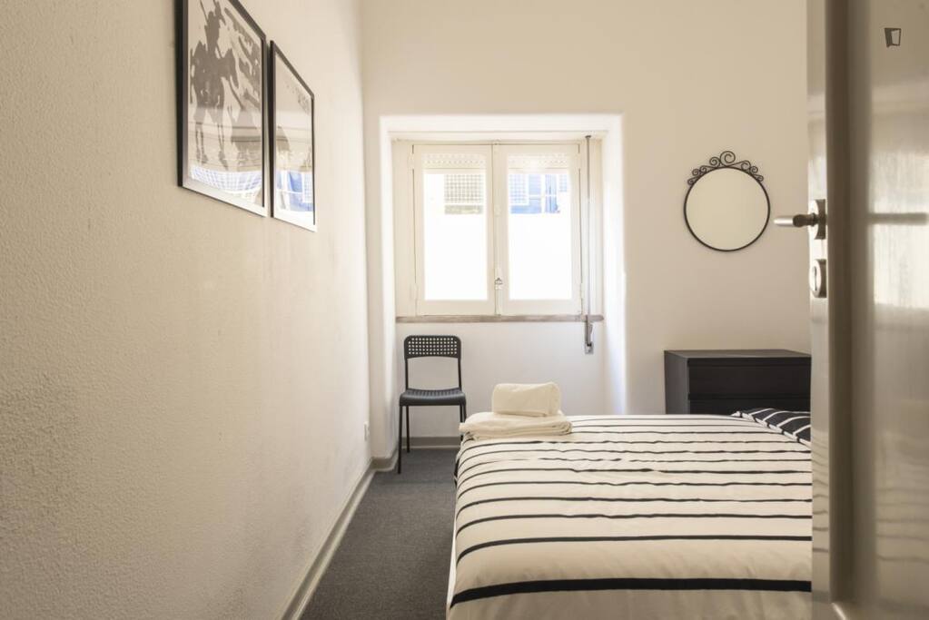 Lot's of light during the day but the window can be shut with blinds for confortable sleep
