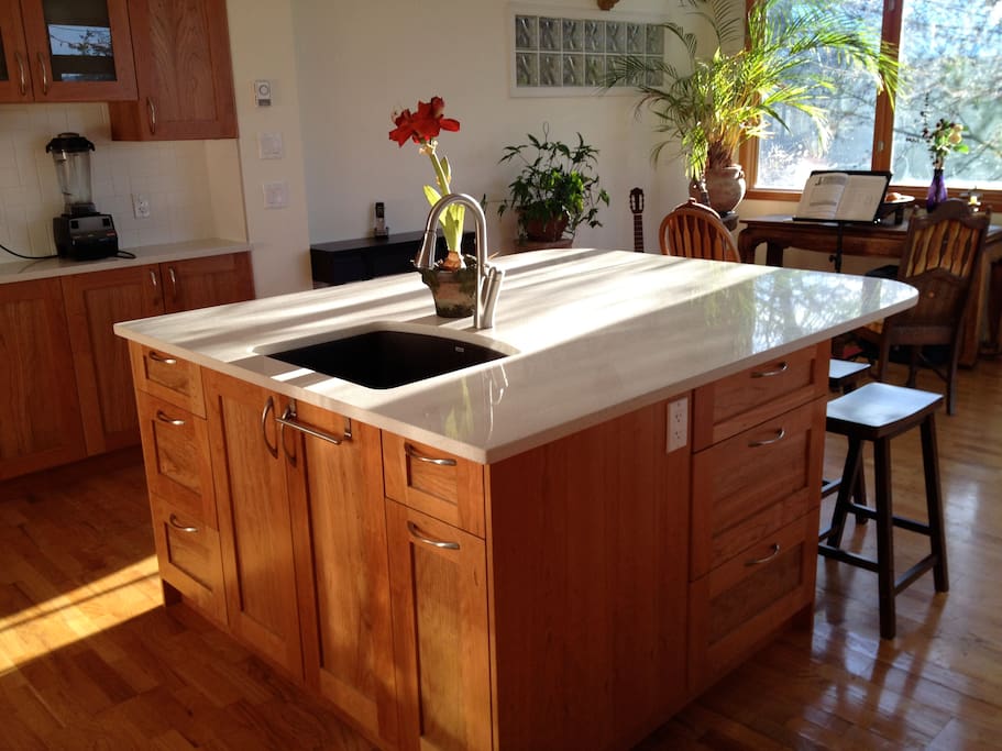 Island in the kitchen
